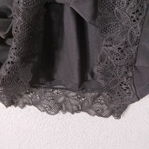 International Intimates Black Baby Doll Size Small Mesh Lining Adjustable Straps - Picture 6 of 11